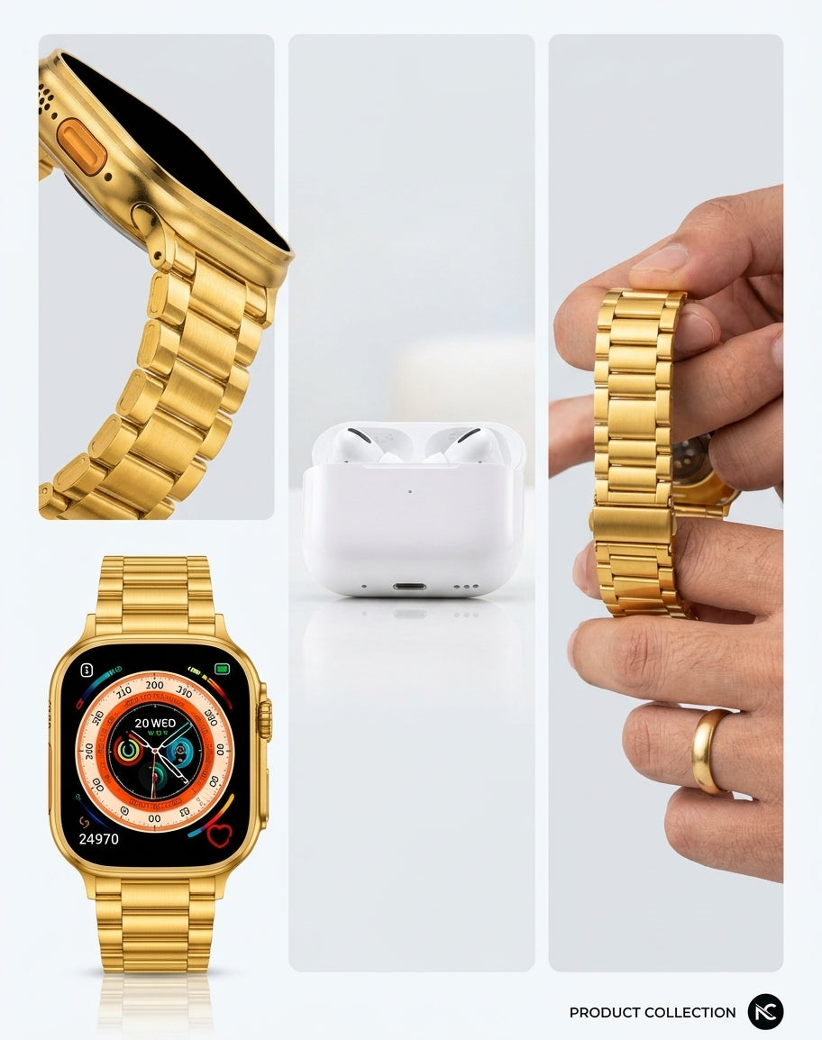 10 in 1 Big size ultra smart watch with  Airpods pro 2