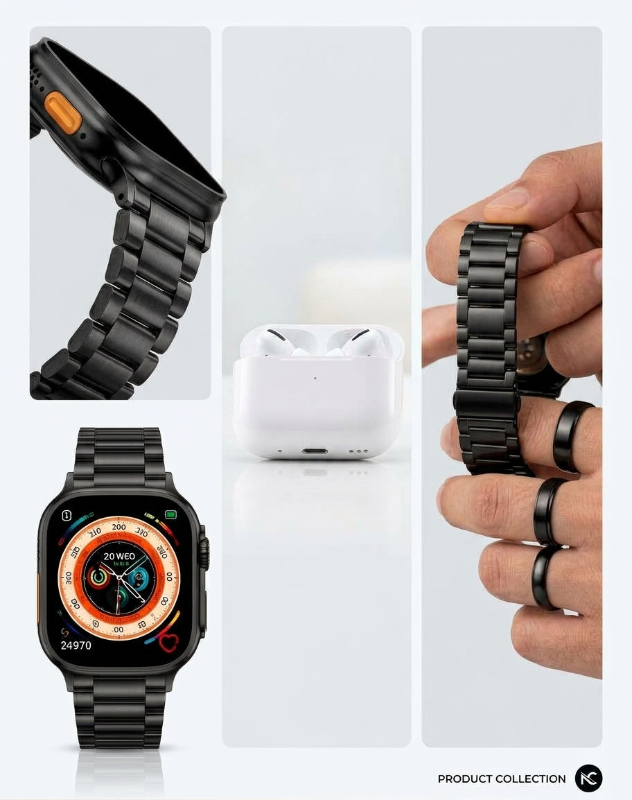 10 in 1 Big size ultra smart watch with  Airpods pro 2