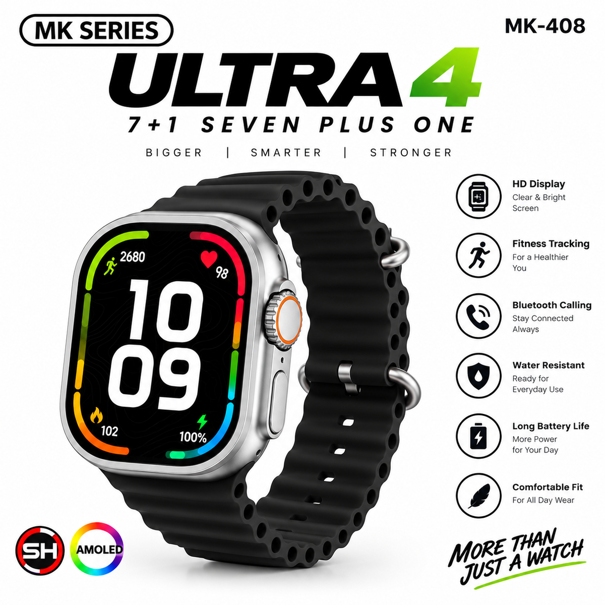 MK-408 Smartwatch – 2026 New Generation
